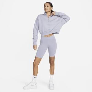 NWT Nike Women's Sportswear Essential Mid-Rise 10" Biker Shorts Purple Size XS